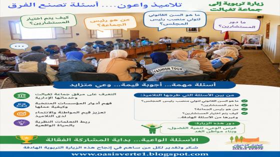 تابعنا بجدية كيف يطرح التلاميذ تساؤلاتهم على مدير مصالح الجماعة خلال الزيارة الت…