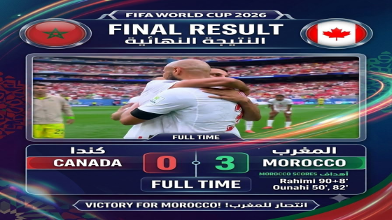 فوز مستحق للمنتخب المغربي على المنتخب الكندي