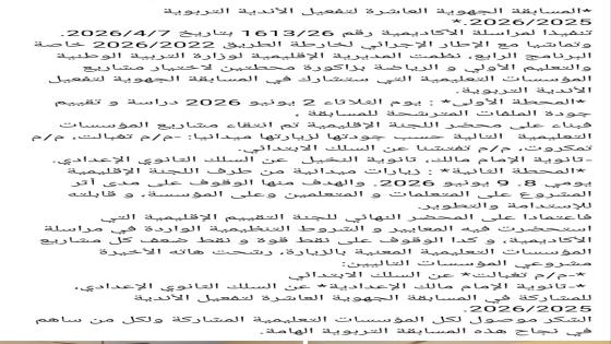 مجموعة مدارس تغبالت ( سلك التعليم الابتدائي) تمثل المديرية الإقليمية لزاكورة في…